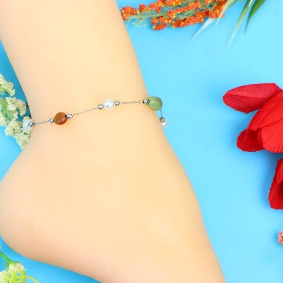 Elegant Handmade Anklet – Perfect for Women & Girls | Ideal Gift Option, DYC1358 - Picture 2 of 10